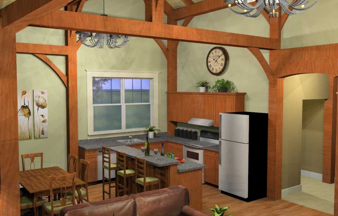 interior showing kitchen