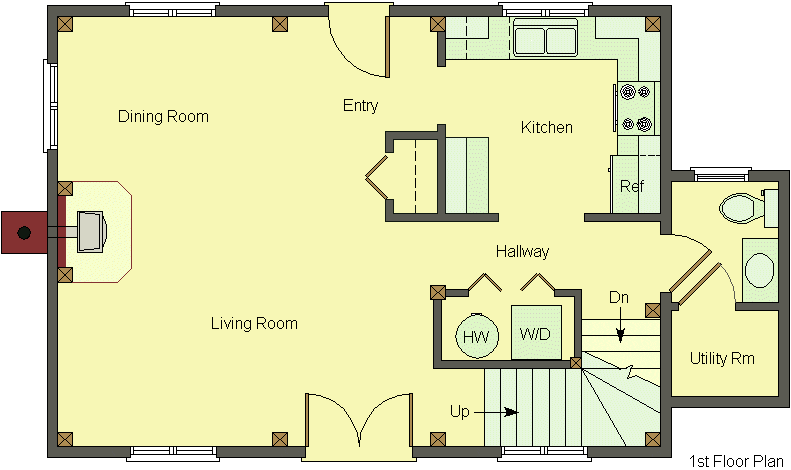 Shelburne floor plan main floor