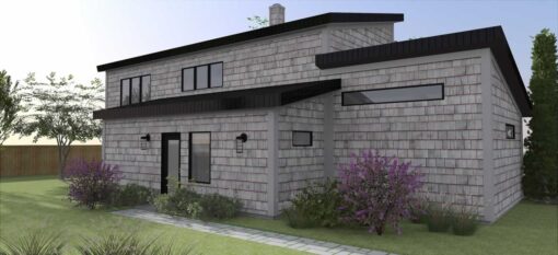 The 2-Story, 4-Bedroom Shed House Plans - 2107 sq. ft. - Image 2